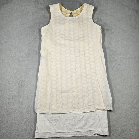 Theodora Sundress Womens XS Handmade Claudia Yellow Quiet Lux Made in Italy - Picture 11 of 14